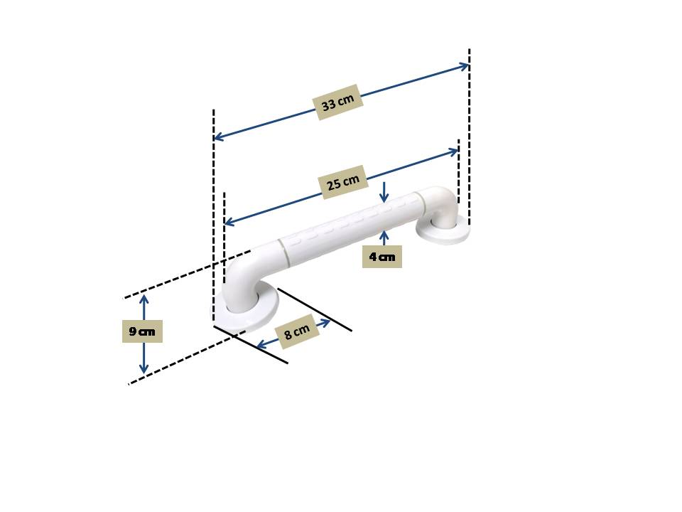 Safety Hand Rail Grab Bar In Toilet Bathroom For Elderly And Those With Mobility Limitation Come In Various Sizes - Image 9