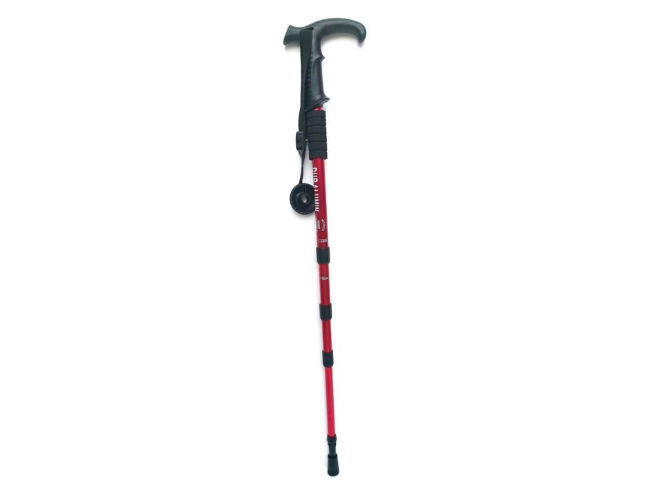 Aluminium Light Weight Walking Trekking Stick Telescopic Height Adjustment - Image 2