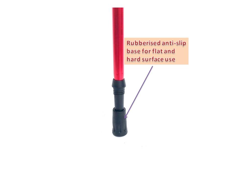 Aluminium Light Weight Walking Trekking Stick Telescopic Height Adjustment - Image 5