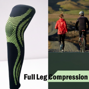 Full Leg Compression Sleeves For Thigh Knee And Calf One Pair