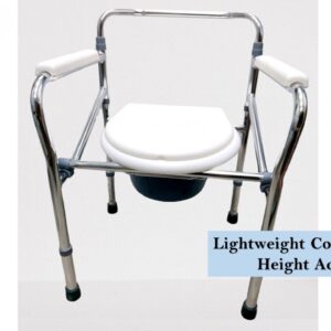 Sunshine NW Lightweight Stationary Height Adjustable Commode Chair With Armrest