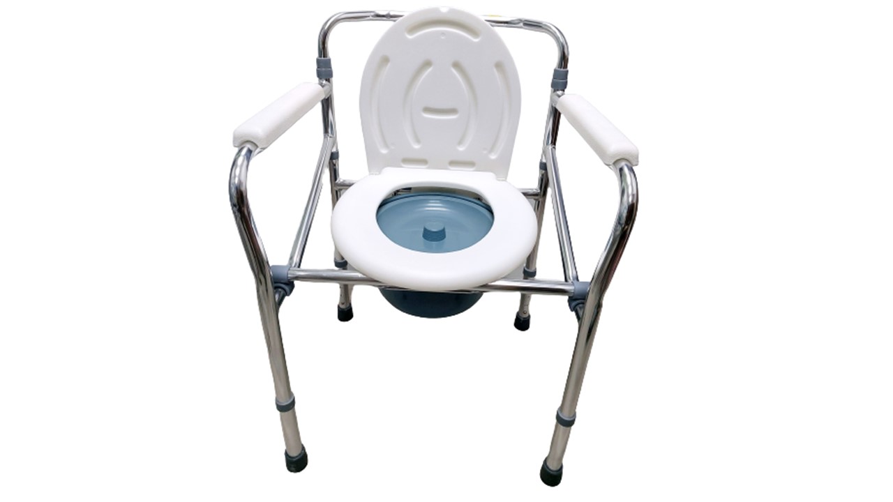 Sunshine NW Lightweight Stationary Height Adjustable Commode Chair With Armrest - Image 3