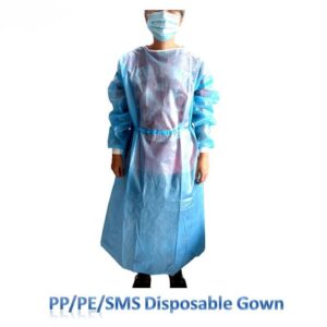 Disposable Isolation Gown PP/PP+PE/SMS Material