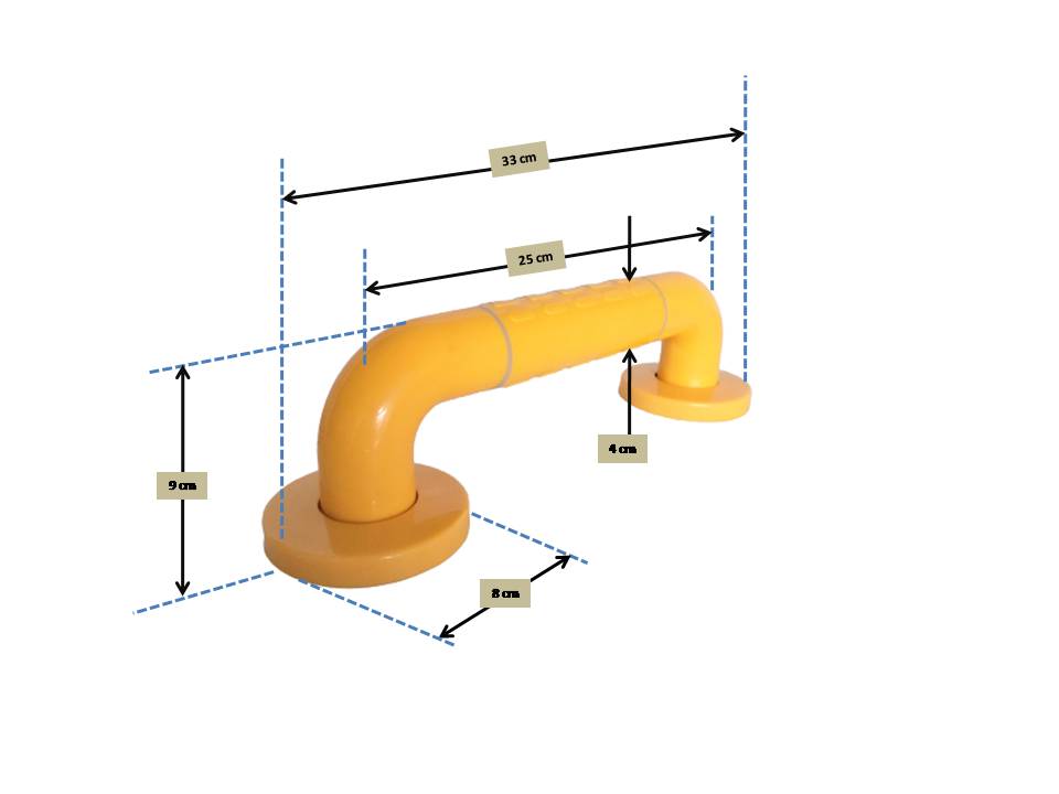 Safety Hand Rail Grab Bar In Toilet Bathroom For Elderly And Those With Mobility Limitation Come In Various Sizes - Image 8