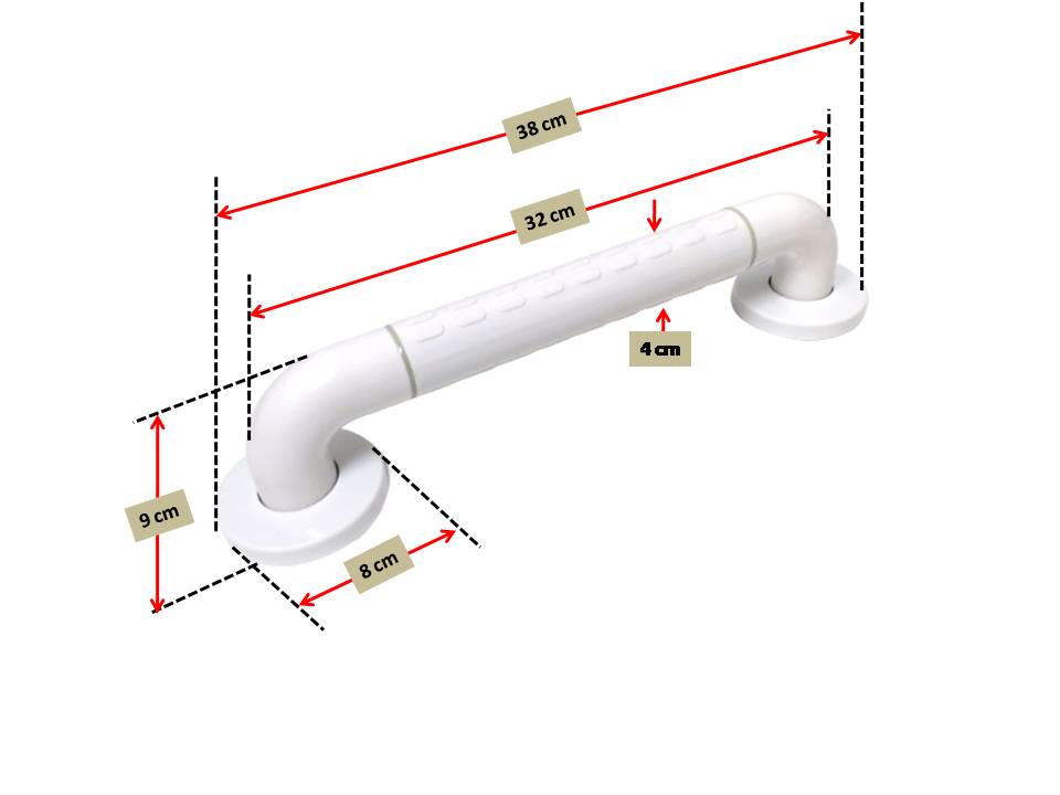 Safety Hand Rail Grab Bar In Toilet Bathroom For Elderly And Those With Mobility Limitation Come In Various Sizes - Image 10