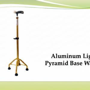 Lightweight Aluminum Tetrapod Quad Stick Walking Stick With Pyramid Base Height Adjustment For Firmer Support