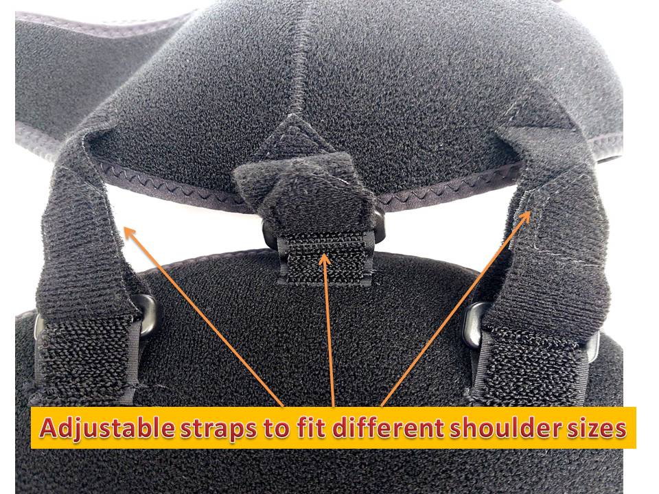Neoprene Shoulder Brace Adjustable Free Size Single Piece - Image 4