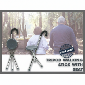 Aluminum Walking Stick with Chair Foldable & Light Weight